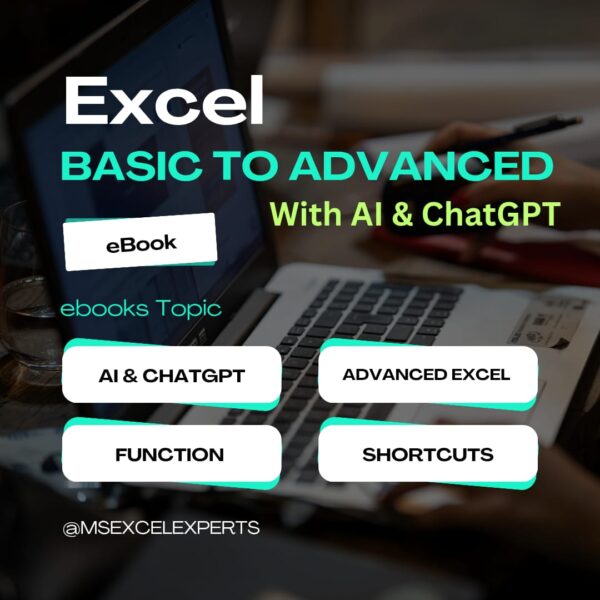 Basic to Advanced Excel With AI and ChatGPT eBook