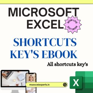Microsoft Excel All Shortcuts Key's List eBook