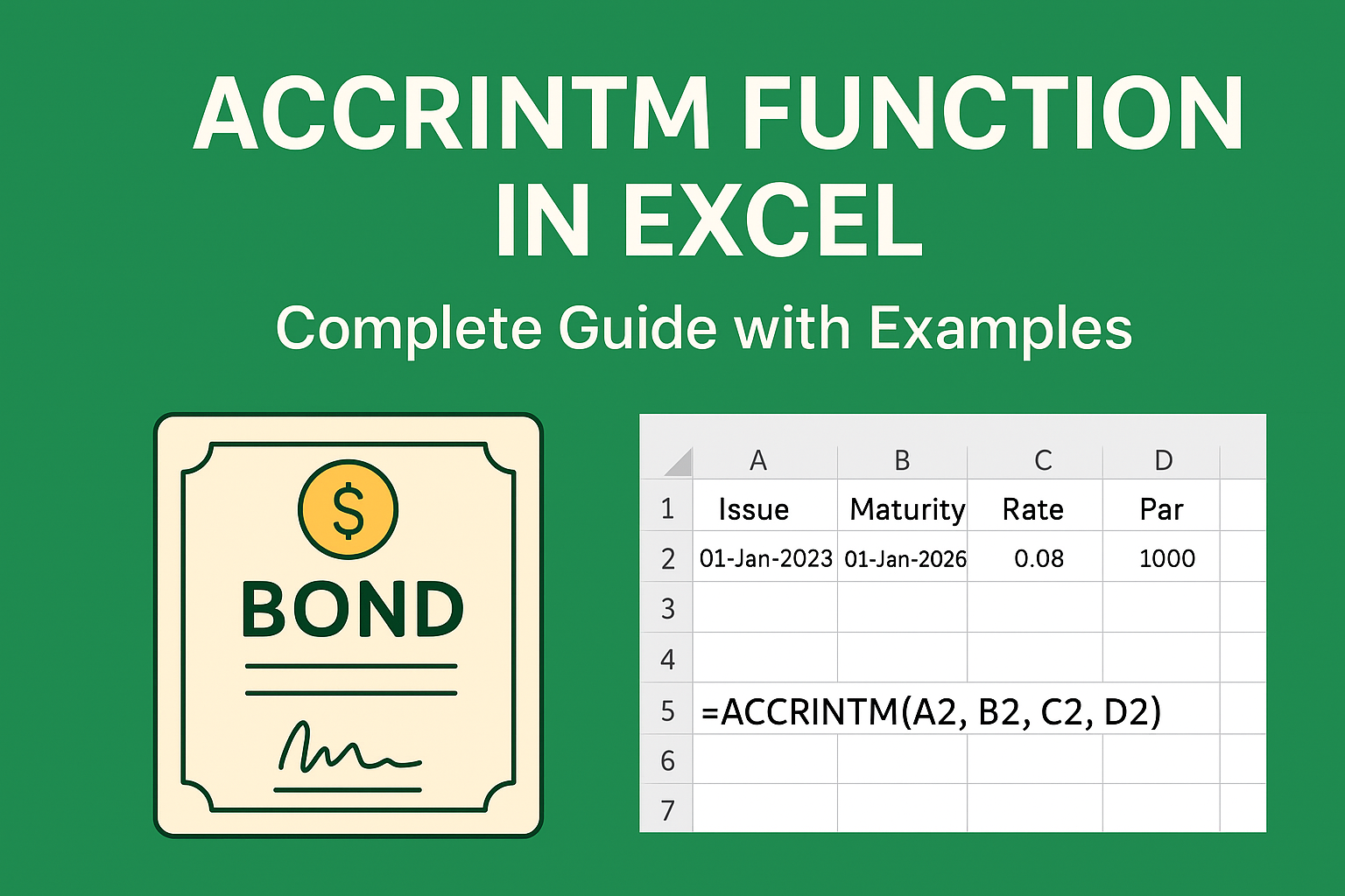 ACCRINTM Function in Excel